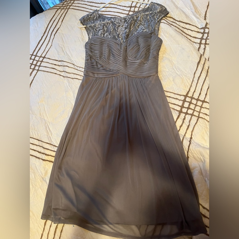 Silver Gray Homecoming Dress